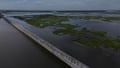 The Lake Borgne Surge Barrier, known as the ‘great wall of New Orleans’.