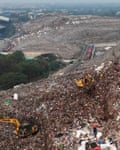 Drone footage of landfill site