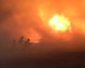 Firefighters tackle wildfire in central Spain