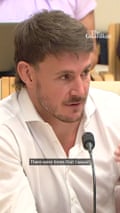 Luke Bateman tells inquiry gambling companies gave him drugs and alcohol – video