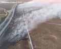 Police footage shows scale of New Forest wildfire