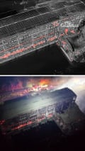 Drone footage shows damage after fire rips through Tasmanian power station – video