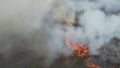 Drone footage of a fire in West Kalimantan province