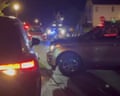 Protesters sit on road to block ICE in Frederick, MD