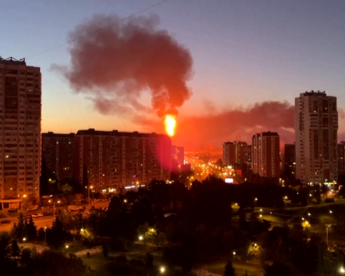 Fires at Moscow oil refinery facility after drone attack
