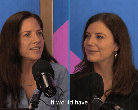 Gif of podcast clip.