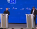Zelenskyy answers question on whether he thinks he's a scapegoat for pressures facing Trump