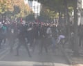 Hundreds of thousands march in France as protests take place across Europe – as it happened