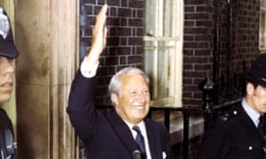 Edward Heath after his election victory in 1970.