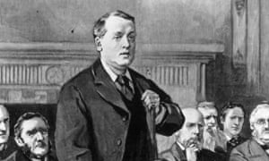 Lord Rosebery speaking at the Foreign Office, c1900.