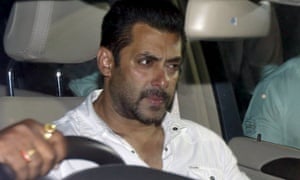 Salman Khan leaves court in Mumbai, India, after his conviction for culpable homicide.
