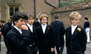 Schoolboys at Eton. The research showed how recruiters favoured certain accents and mannerisms.