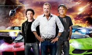 The old guard: (left to right) Richard Hammond, Jeremy Clarkson and James May in Top Gear earlier this year.