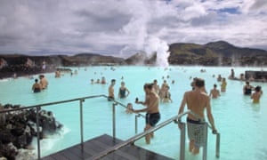The Blue Lagoon, a popular tourist destination in Grindavik, Iceland