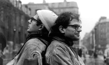 peter orlovsky and allen ginsberg in pariss place st germain