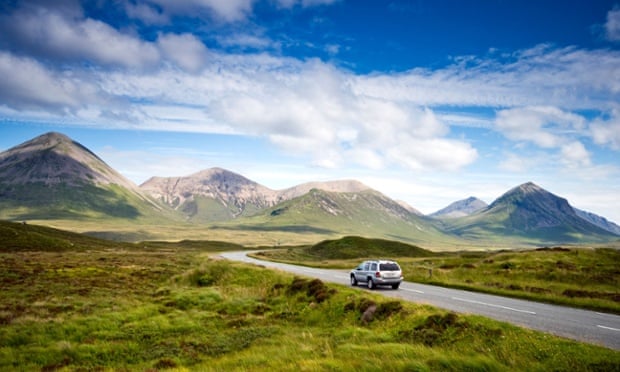 The Red Cuillin mountains near Sligachan.