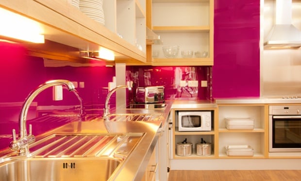 A modern YHA self-catering kitchen