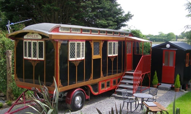 Circus wagon, near Llangrannog, Ceredigion, Wales