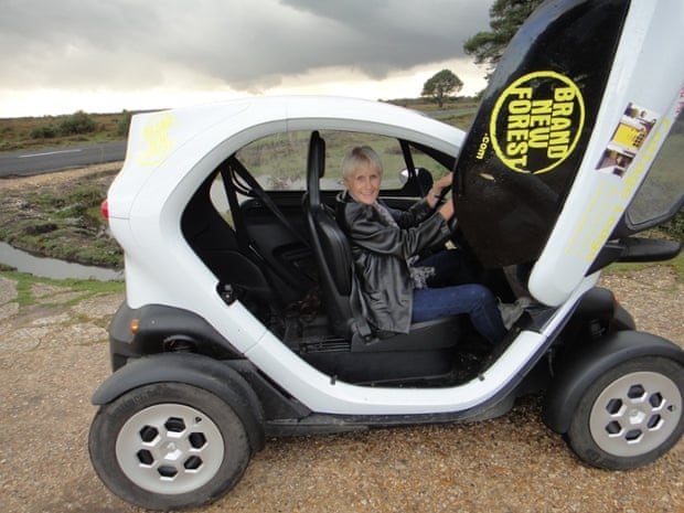 Liz goes exploring in a Twizy