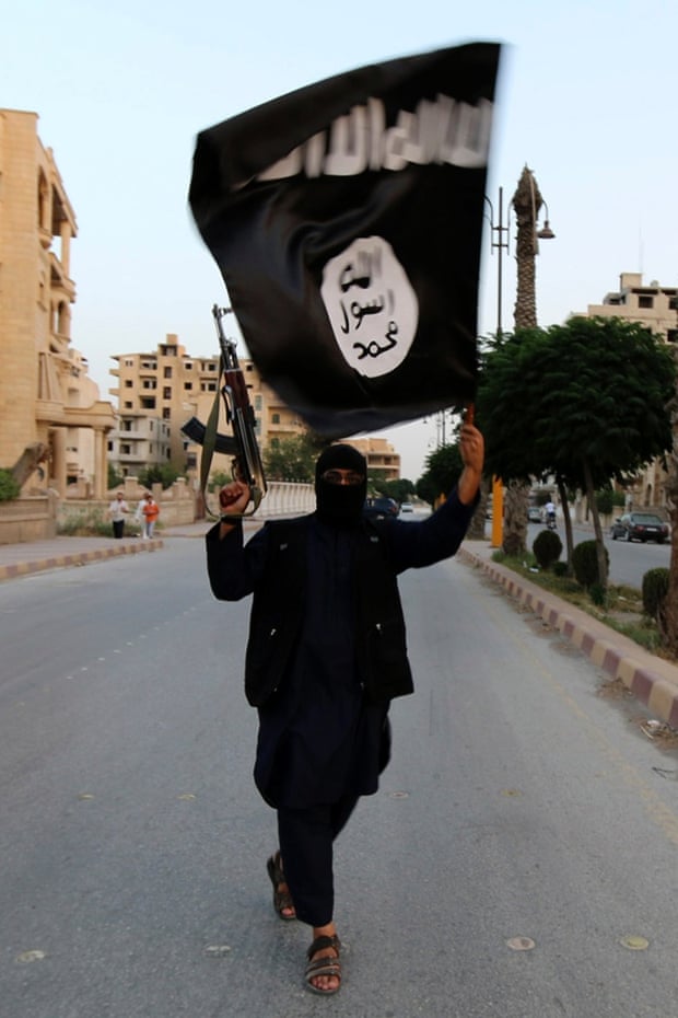 An Islamic State fighter in Raqqa, Iraq.