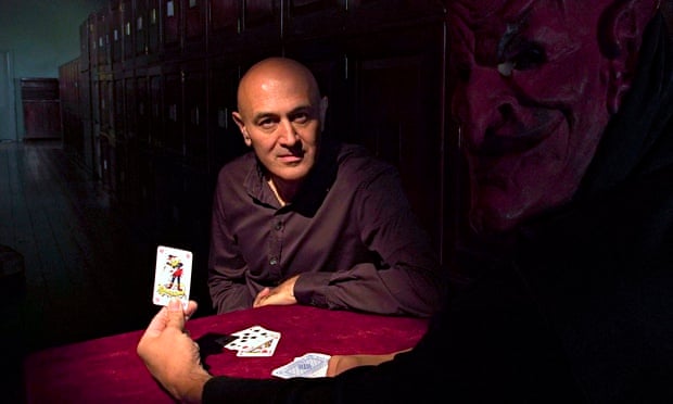 Cards with the devil … Jim Al-Khalili in The Secrets of Quantum Physics. Photograph: Andy Jackson/Fu