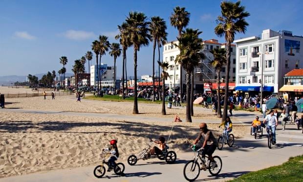 Cycling Venice Beach Los Angeles