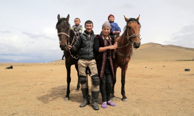 Kanybek and family.