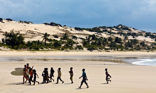 Surfing in Mozambique