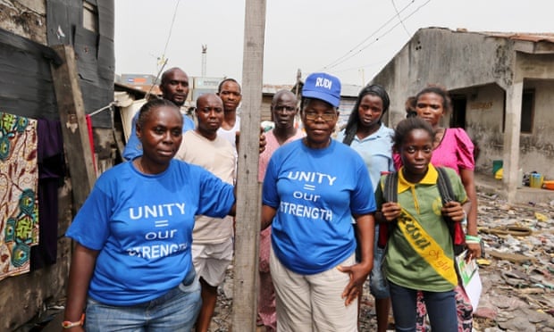 Residents of the Badia East slum in Lagos, who were evicted last year when the area was razed to make way for a World Bank-funded project.