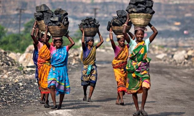 Local women carrying coal in Jharkhand