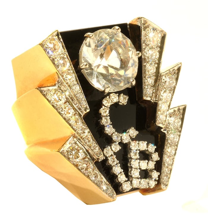 Taking care of business ring designed by Priscilla Presley and Elvis