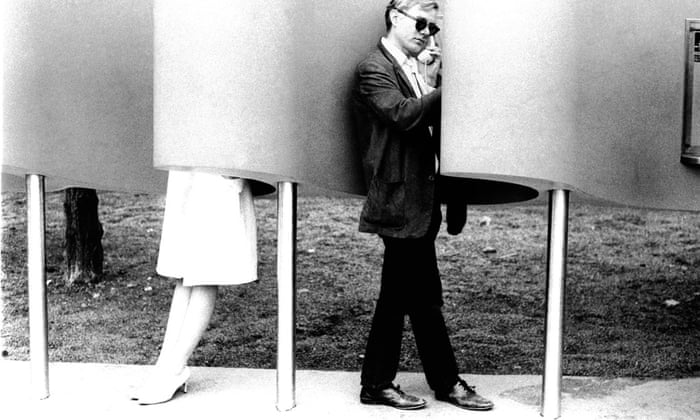 Andy Warhol on a payphone
